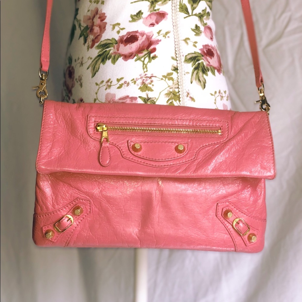 Pink Balenciaga clutch/bag